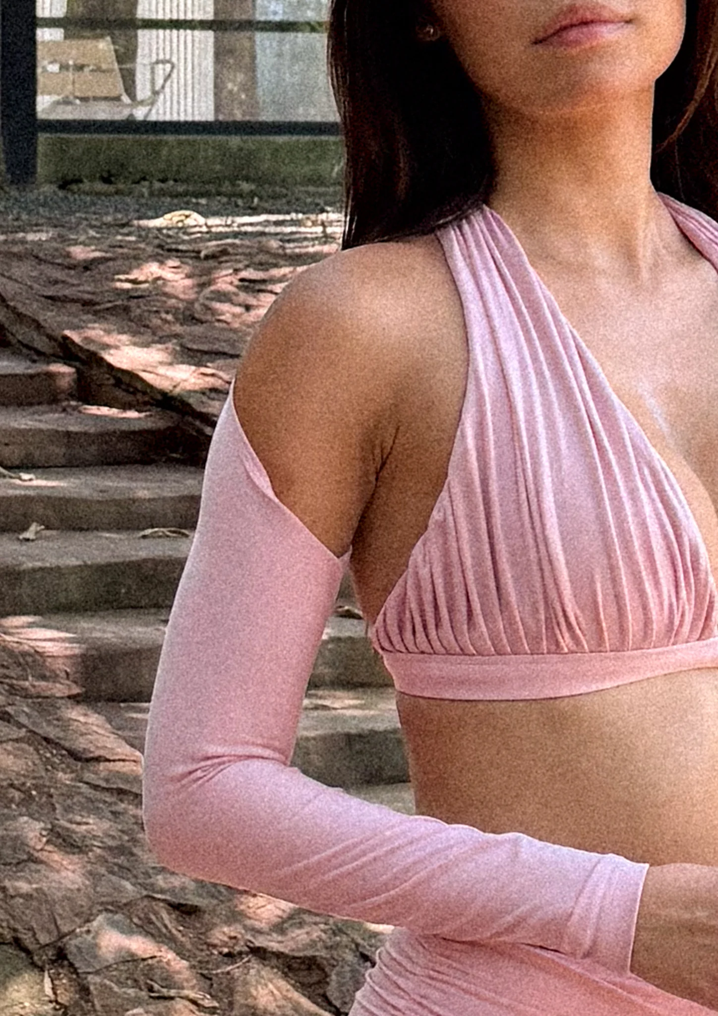 Celeste Draped Luxe Bra In Blossom - Image 6