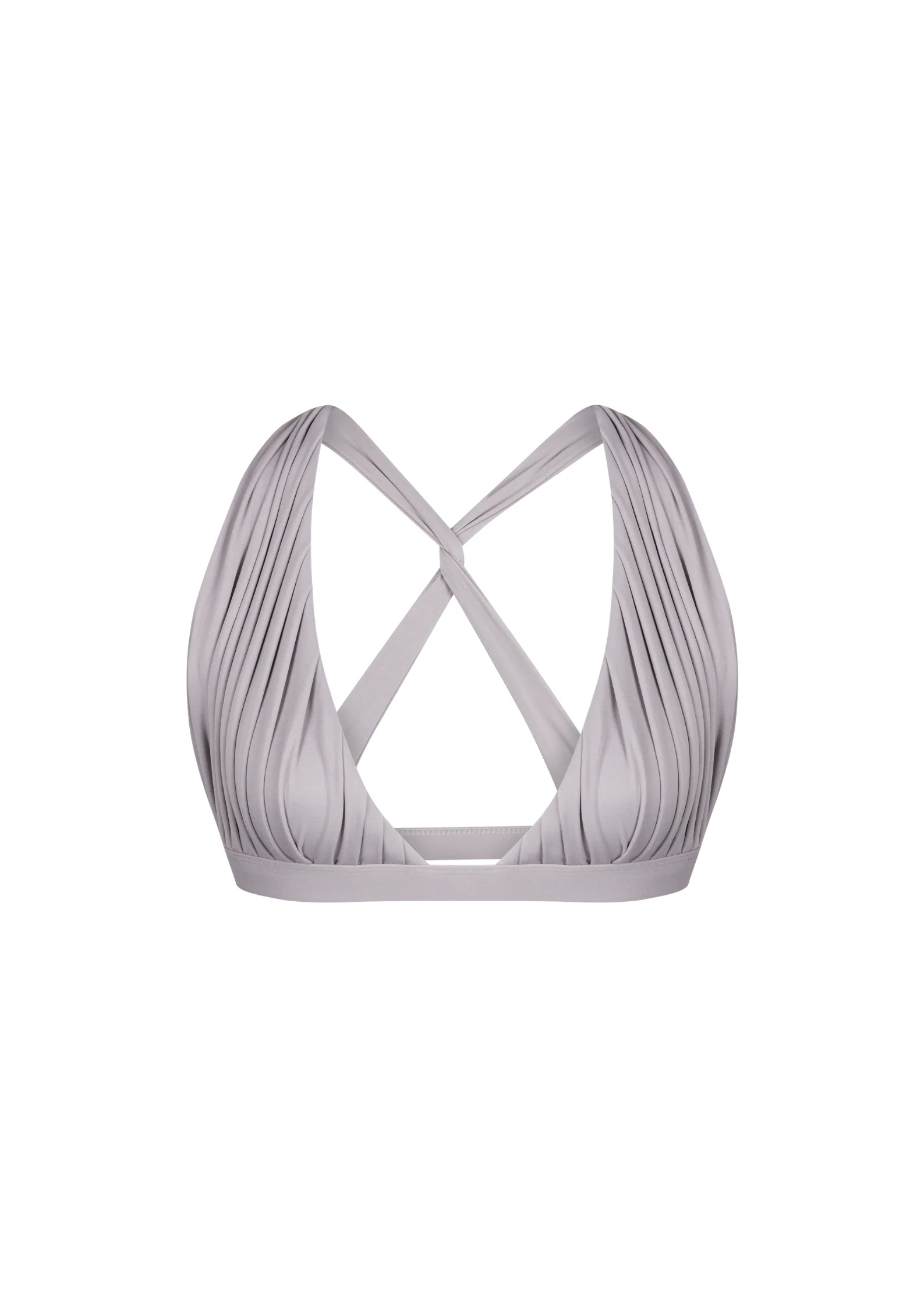 Celeste Draped Luxe Bra In Lilac - Image 2