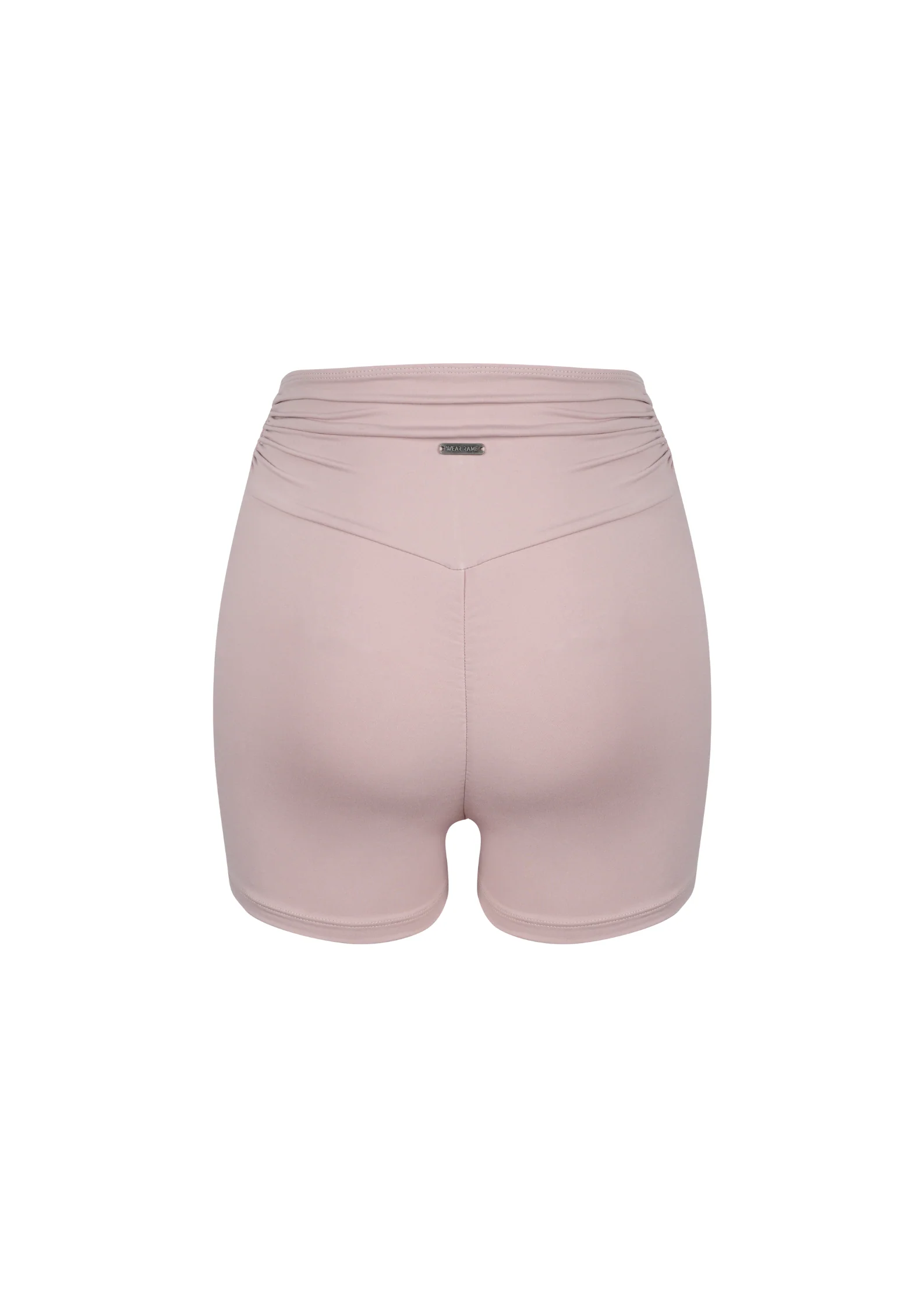 Celeste Draped Short Pants In Blush Coral - Image 8