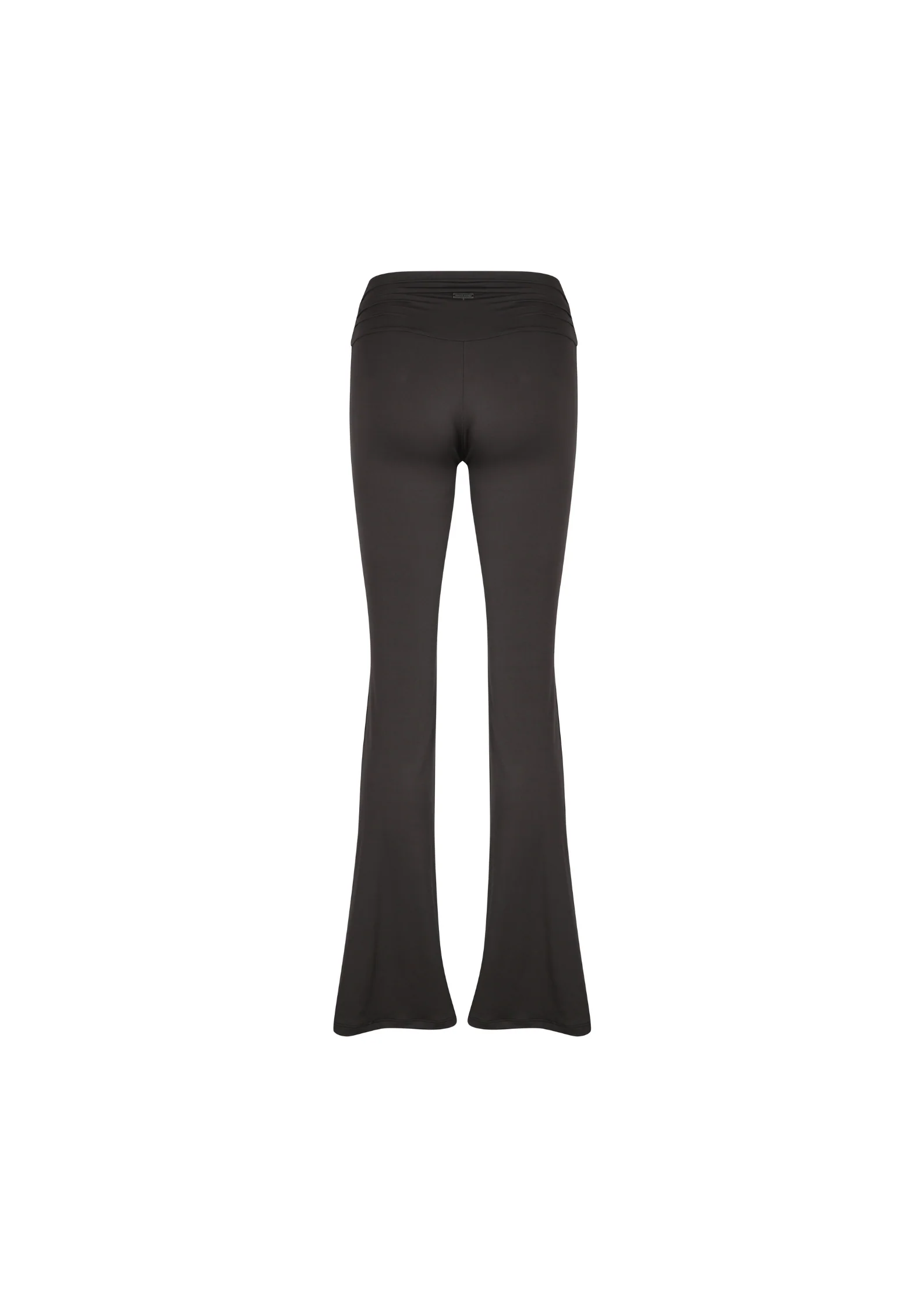 Celeste Draped Flare Pants In Deep Purple - Image 6