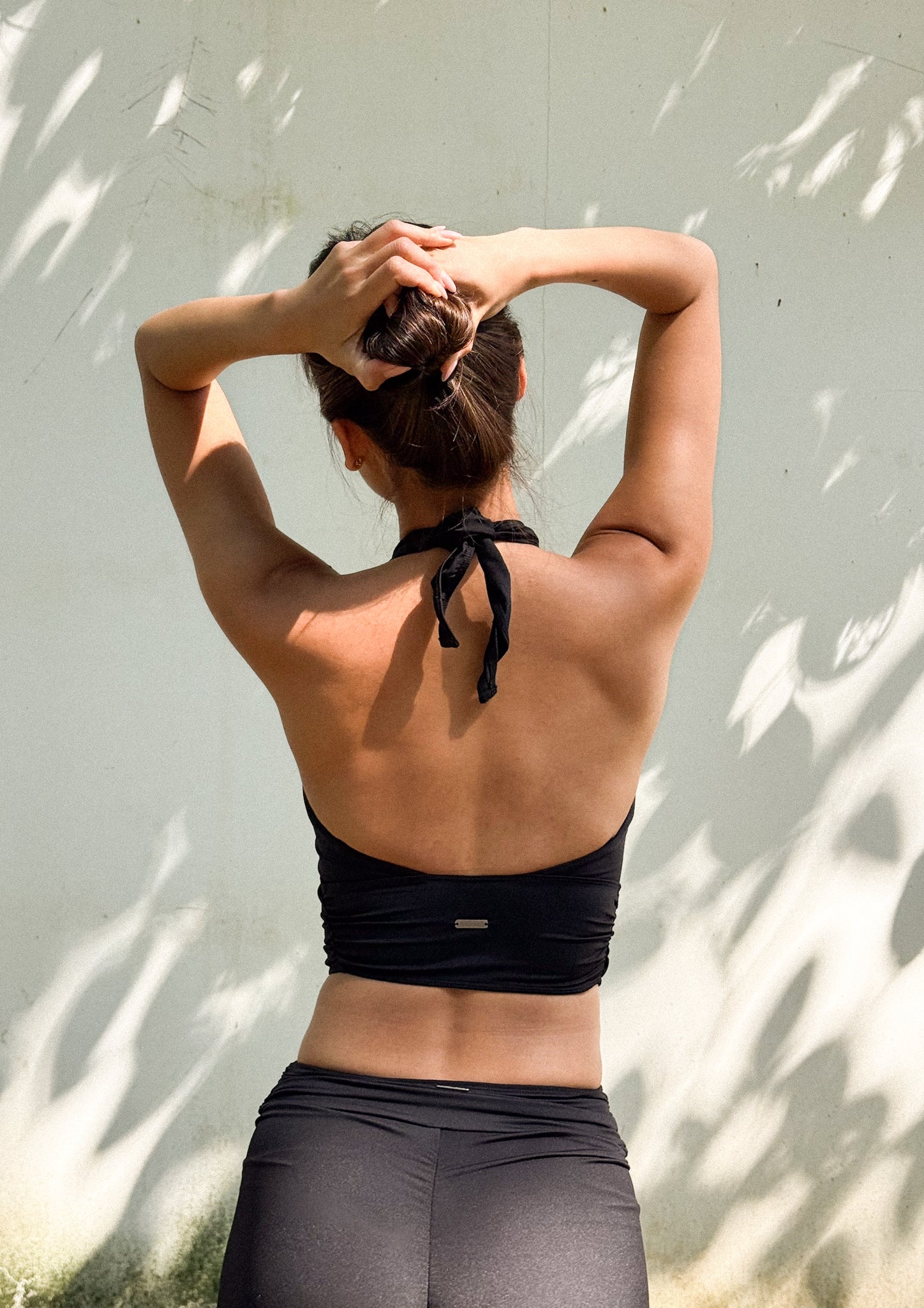 Celeste Draped Short Pants In Black - Image 9