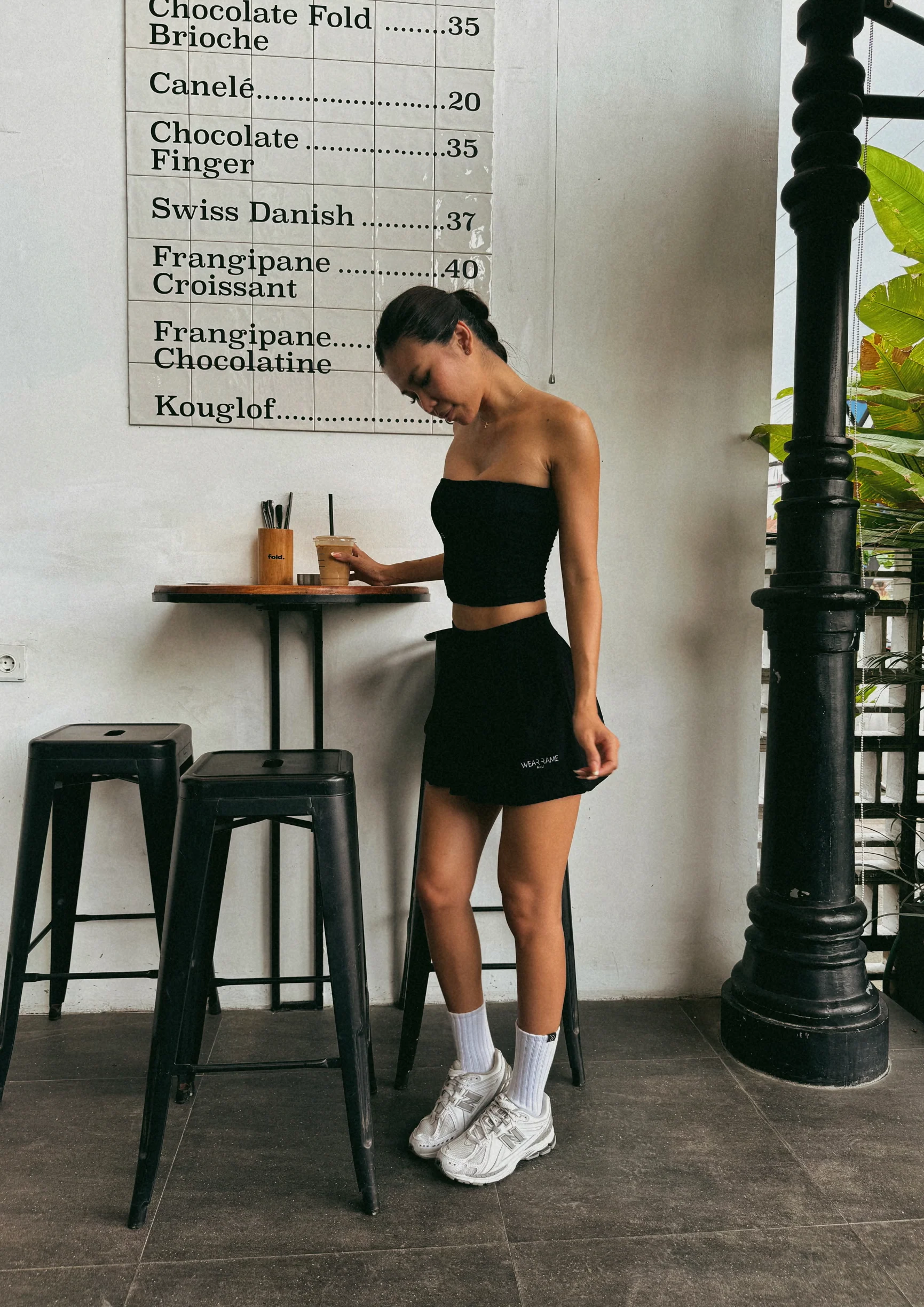 Core Luxe Pleated Skirt In Black - Image 6