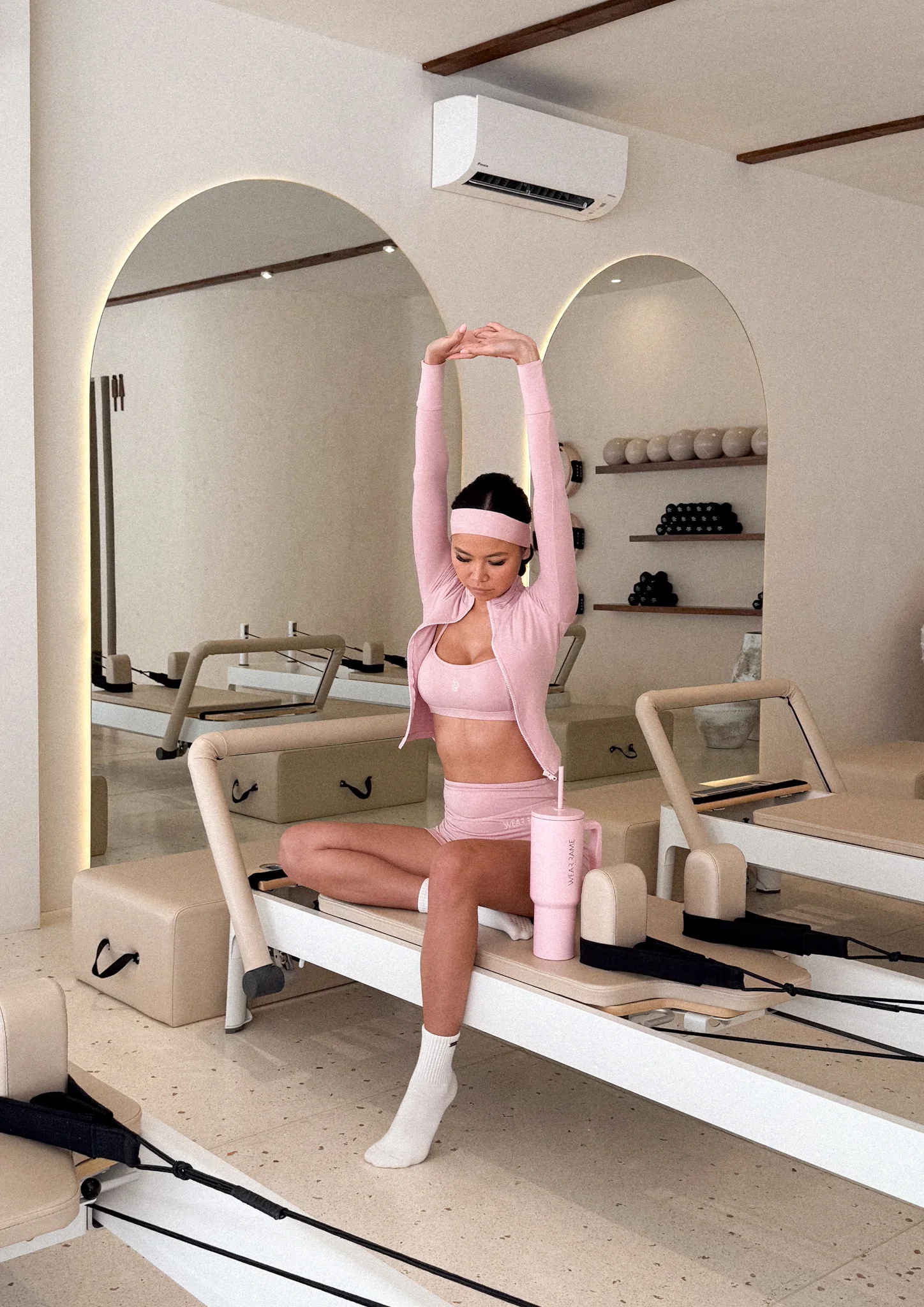 Core Sculpted Zip-Up Jacket In Blush - Image 6