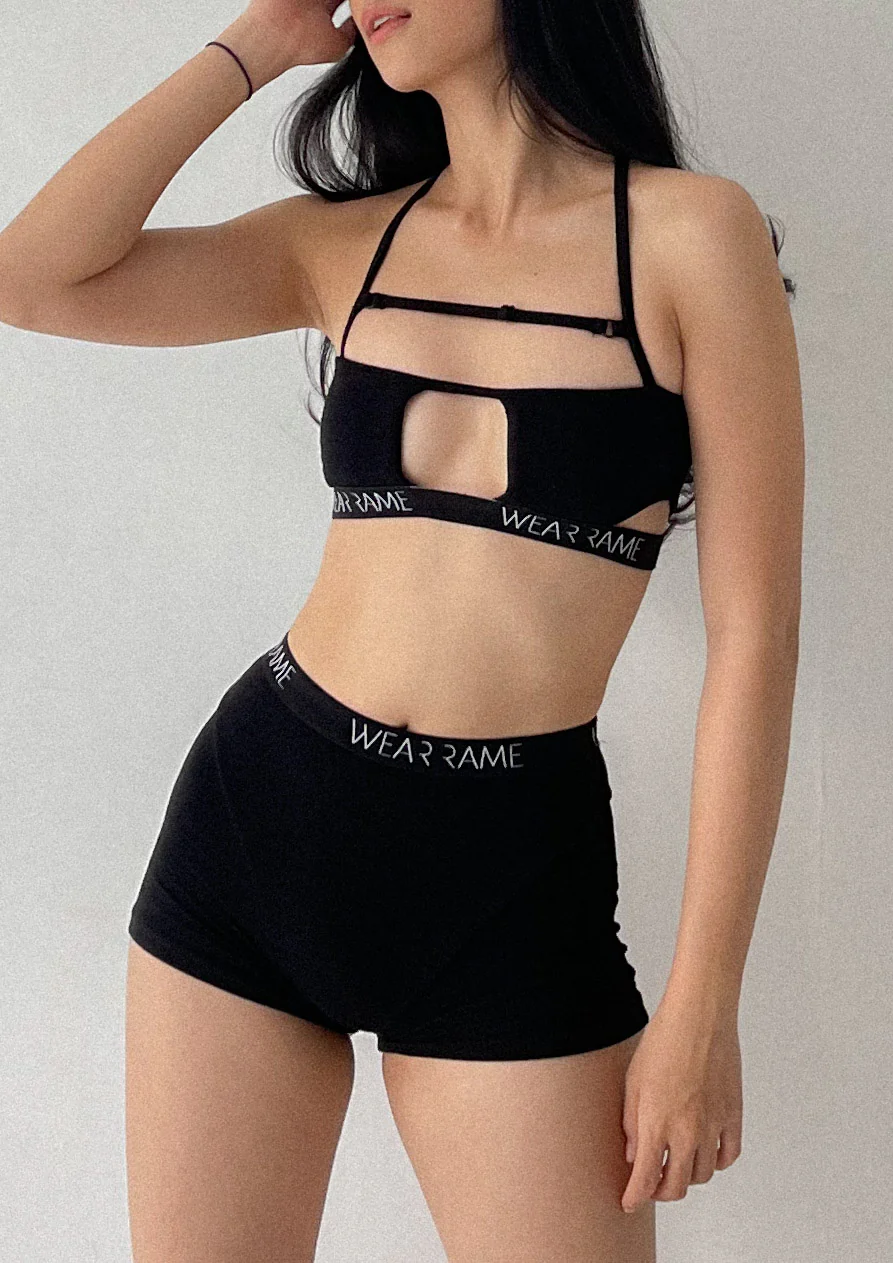 Gaia Half Undie Short In Black - Image 4