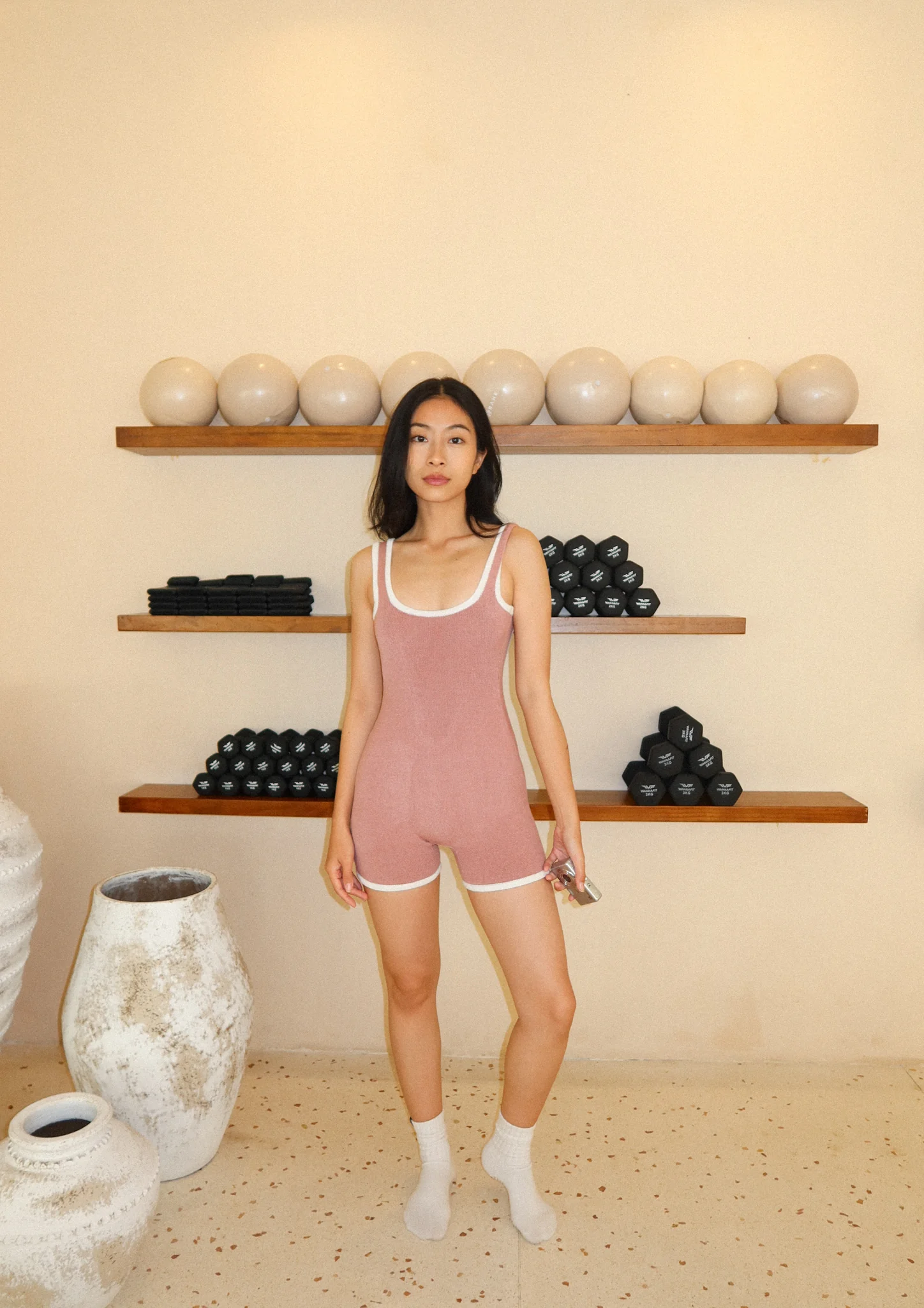 Calla Scoop Knit Suit in Mulberry - Image 6