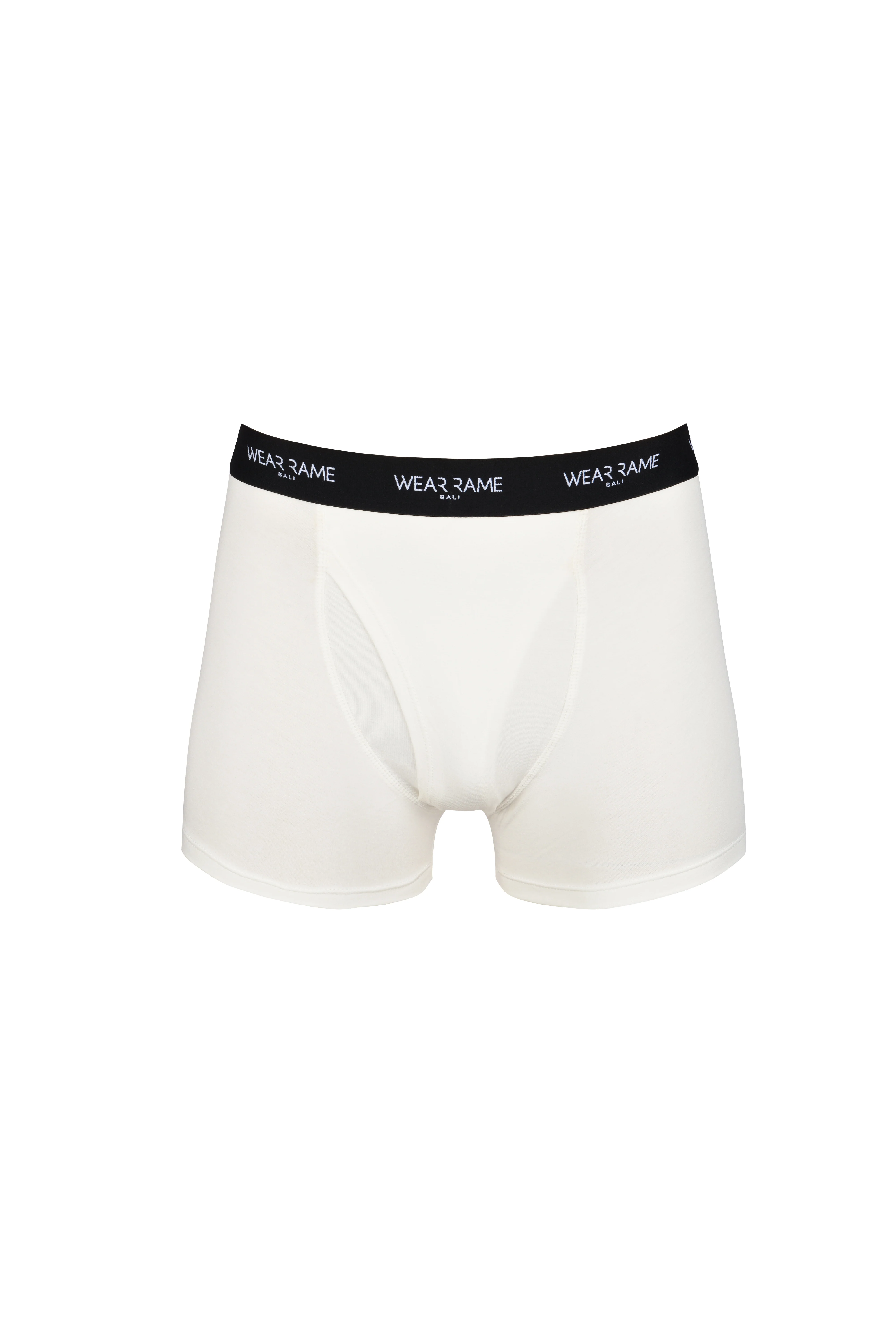Men’s Bamboo Boxer Briefs in White w/ Black Details - Image 8