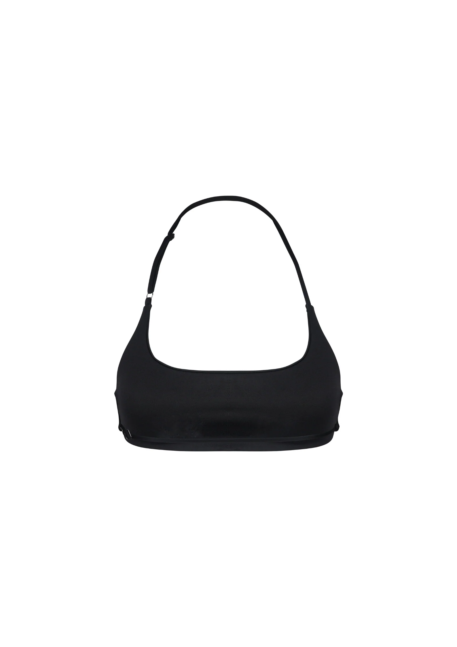 Timeless Minimal Halter Bra In Black - Image 7